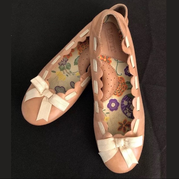 Born Shoes - Born Leather Upper Blush Ballet Flat